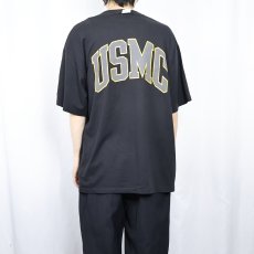 画像3: 90's SOFFE USA製 "USMC" リフレクタープリントTシャツ BLACK XL (3)