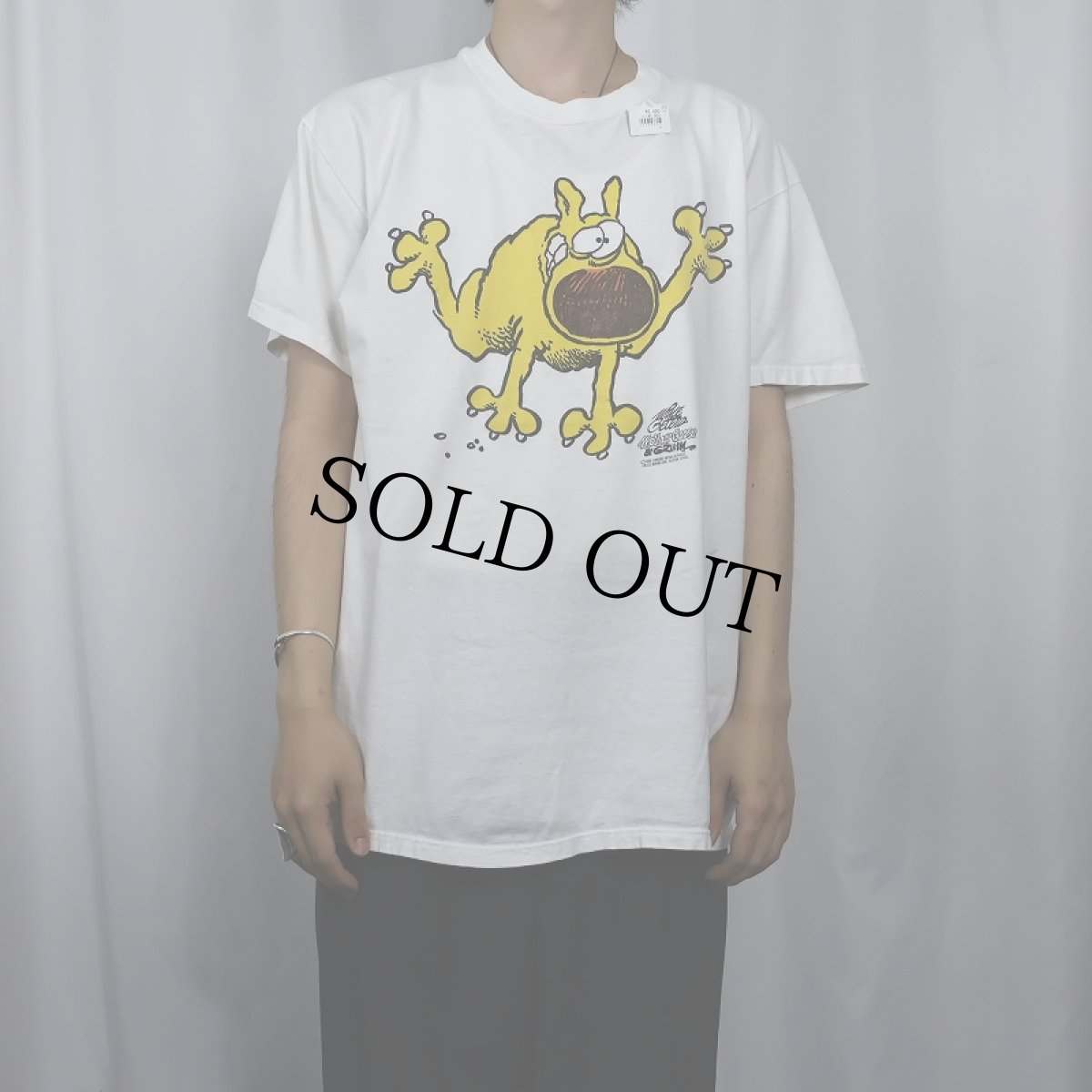 画像2: 80's USA製 Mother Goose & Grimm コミック キャラクタープリントTシャツ XL (2)