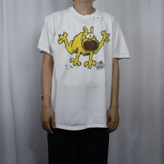画像2: 80's USA製 Mother Goose & Grimm コミック キャラクタープリントTシャツ XL (2)