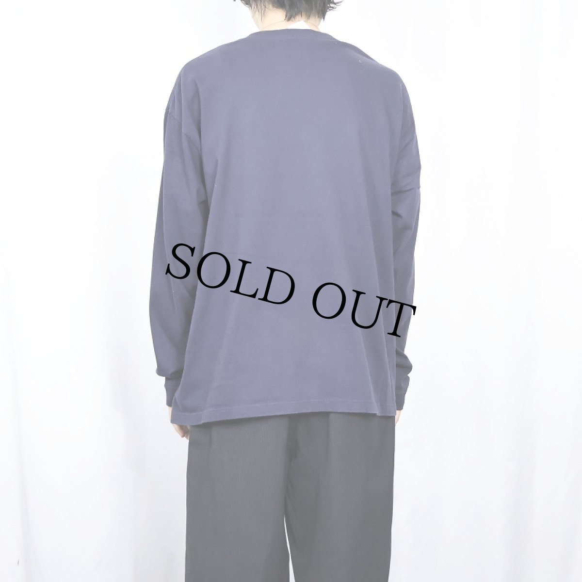 画像3: GAP USA製 ラグビー プリントロンT NAVY L (3)