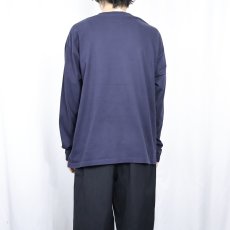 画像3: GAP USA製 ラグビー プリントロンT NAVY L (3)
