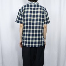 画像3: Patagonia チェック柄 オーガニックコットンシャツ L (3)