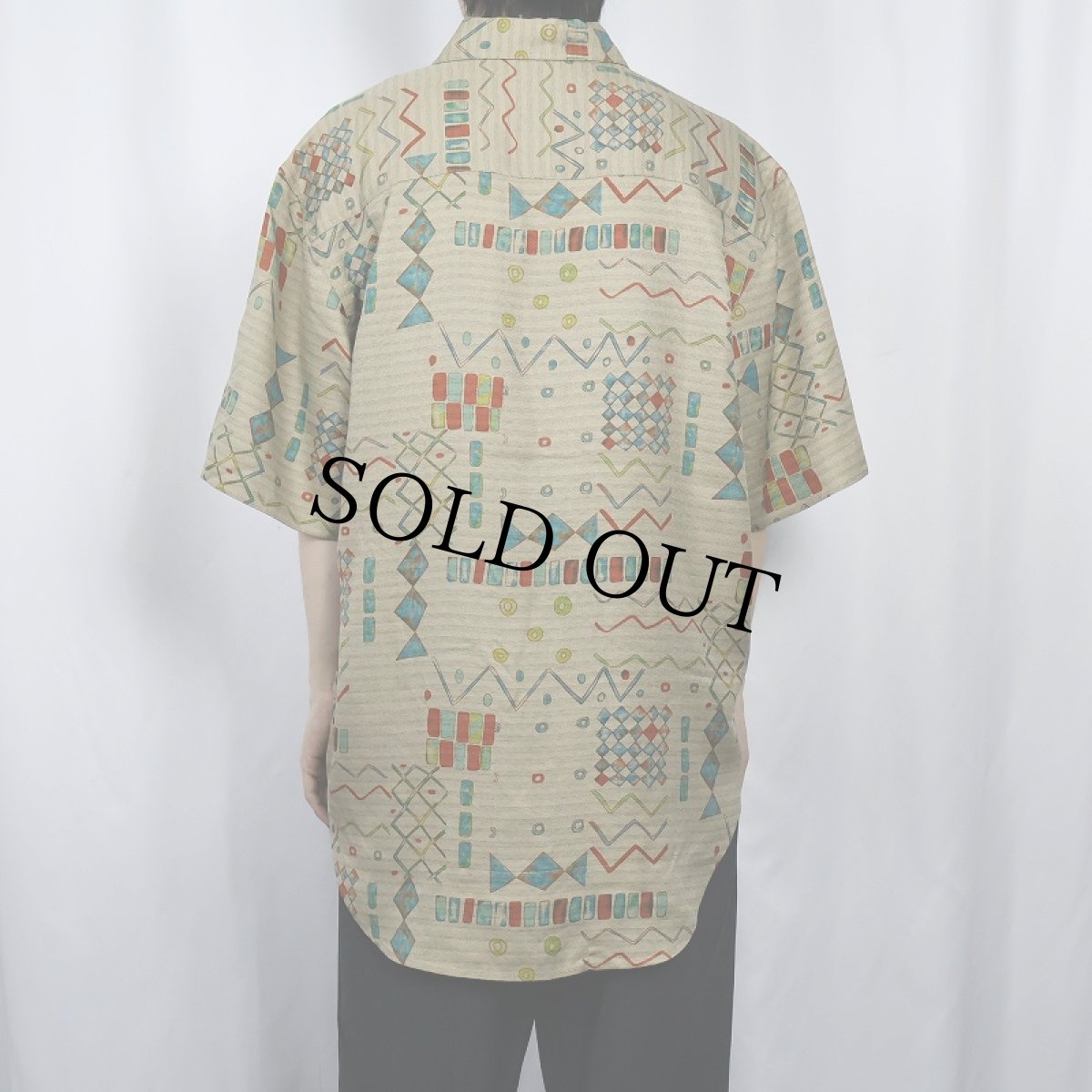 画像3: 90's THE TERRITORY AHEAD 総柄シルクシャツ (3)