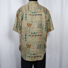 画像3: 90's THE TERRITORY AHEAD 総柄シルクシャツ (3)