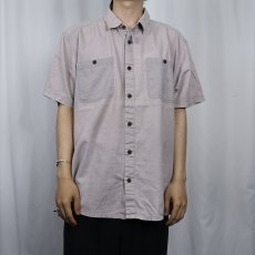 画像2: Patagonia ドット柄 コットンシャツ L (2)