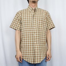 画像2: 60's HOLBROOK チェック柄 3点留め ボタンダウンシャツ (2)