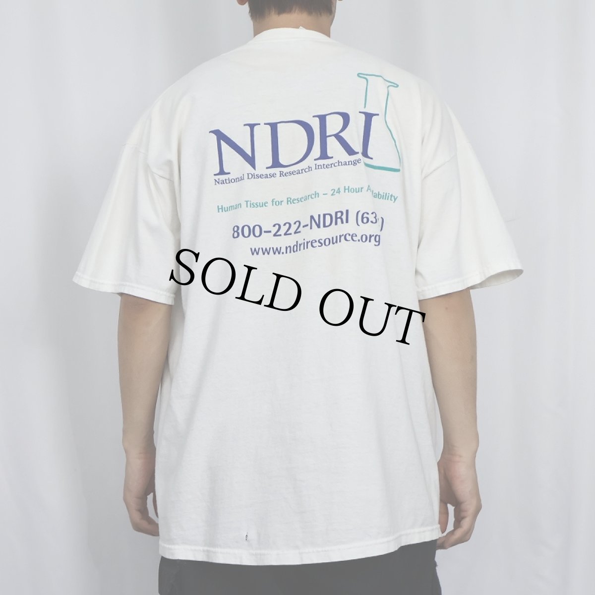 画像3: 80's JERZEES "NDRI" 臓器イラストTシャツ XL (3)