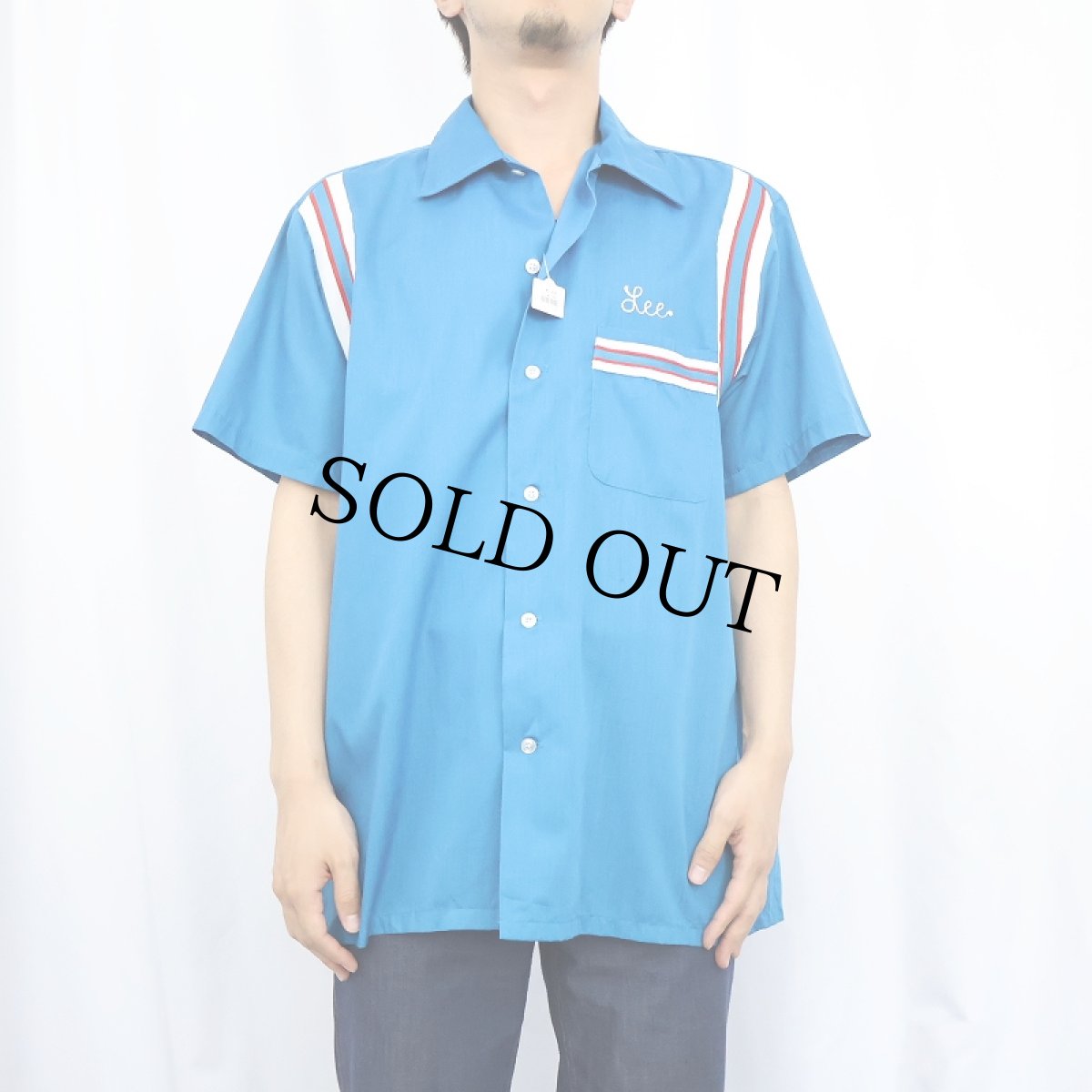 画像2: 70's Hilton USA製 USA製 "FRESNO" ボーリングシャツ L (2)