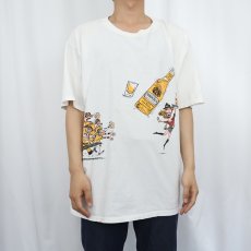 画像2: 90's YUKON JACK "CHASE SOMETHING WILD!" イラストプリントTシャツ XL (2)