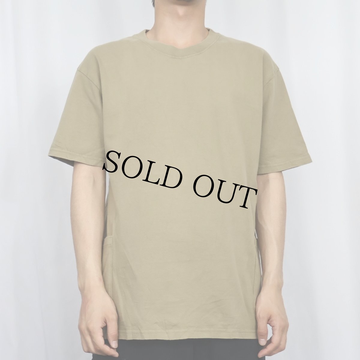 画像2: 90's ONEITA サイドポケット付き 無地Tシャツ S (2)