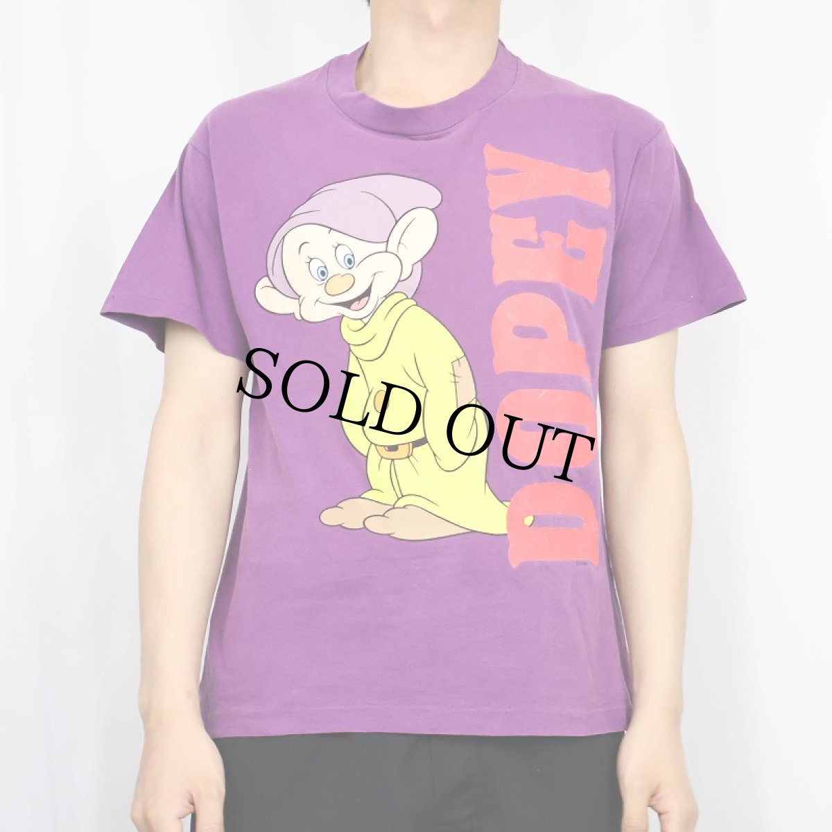 画像2: 90's Disney 七人の小人 "Dopey" キャラクタープリントTシャツ M (2)