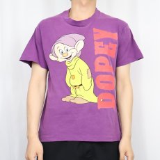 画像2: 90's Disney 七人の小人 "Dopey" キャラクタープリントTシャツ M (2)