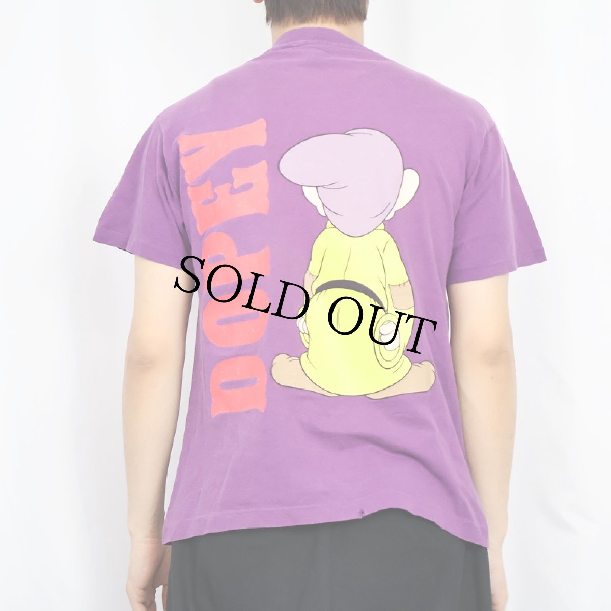 画像3: 90's Disney 七人の小人 "Dopey" キャラクタープリントTシャツ M (3)