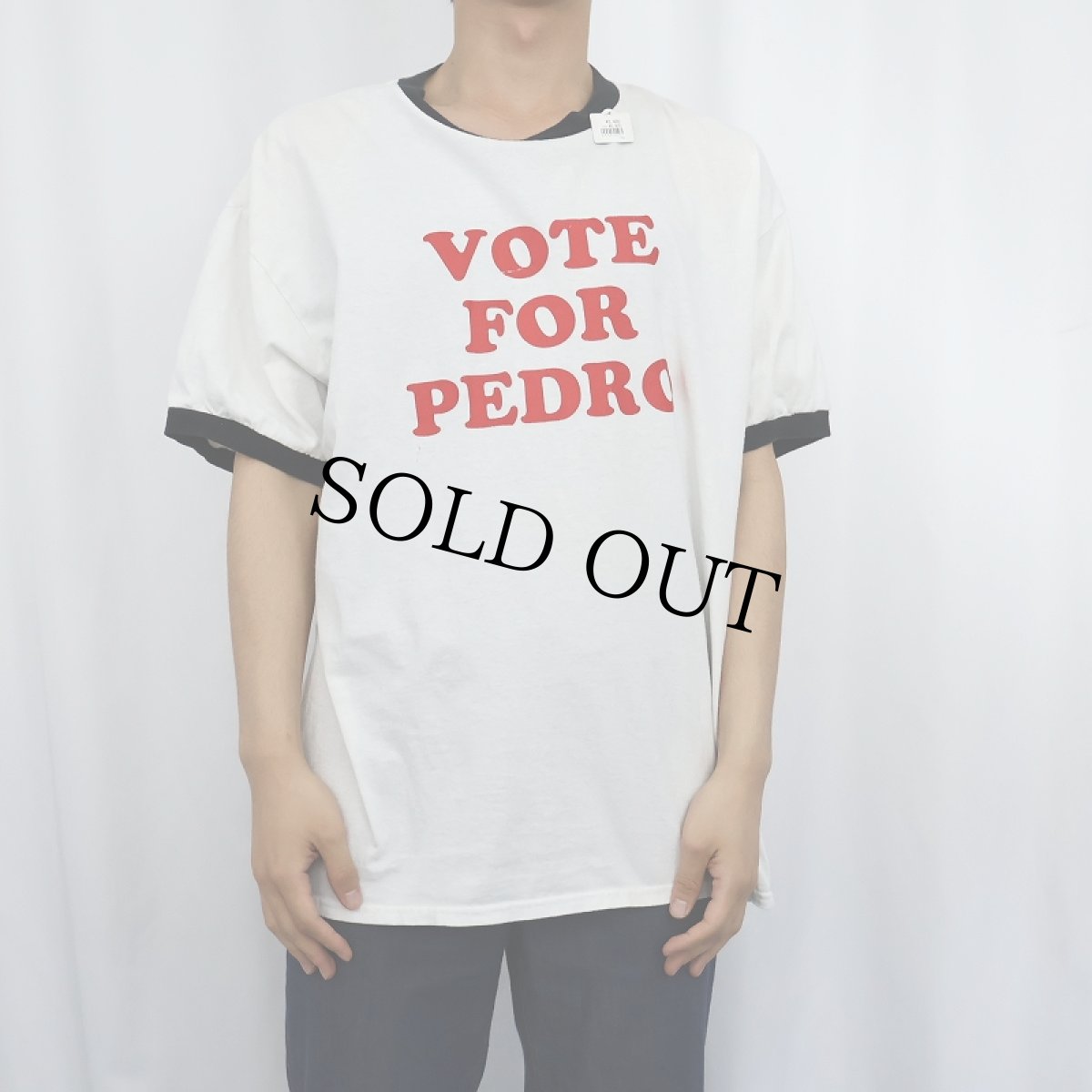 画像2: 90〜2000's Napoleon Dynamite "VOTE FOR PEDRO" コメディ映画 プリントリンガーTシャツ XL (2)