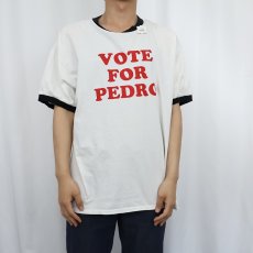 画像2: 90〜2000's Napoleon Dynamite "VOTE FOR PEDRO" コメディ映画 プリントリンガーTシャツ XL (2)