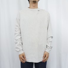 画像2: 90's Hanes USA製 無地ロンT GRAY XL (2)