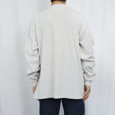 画像3: 90's Hanes USA製 無地ロンT GRAY XL (3)