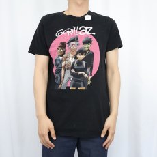画像2: GORILLAZ ロックバンドTシャツ BLACK (2)
