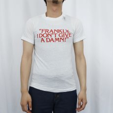 画像2: 70~80's maxell ”FRANKY, I DON'T〜" 企業広告プリントTシャツ S (2)