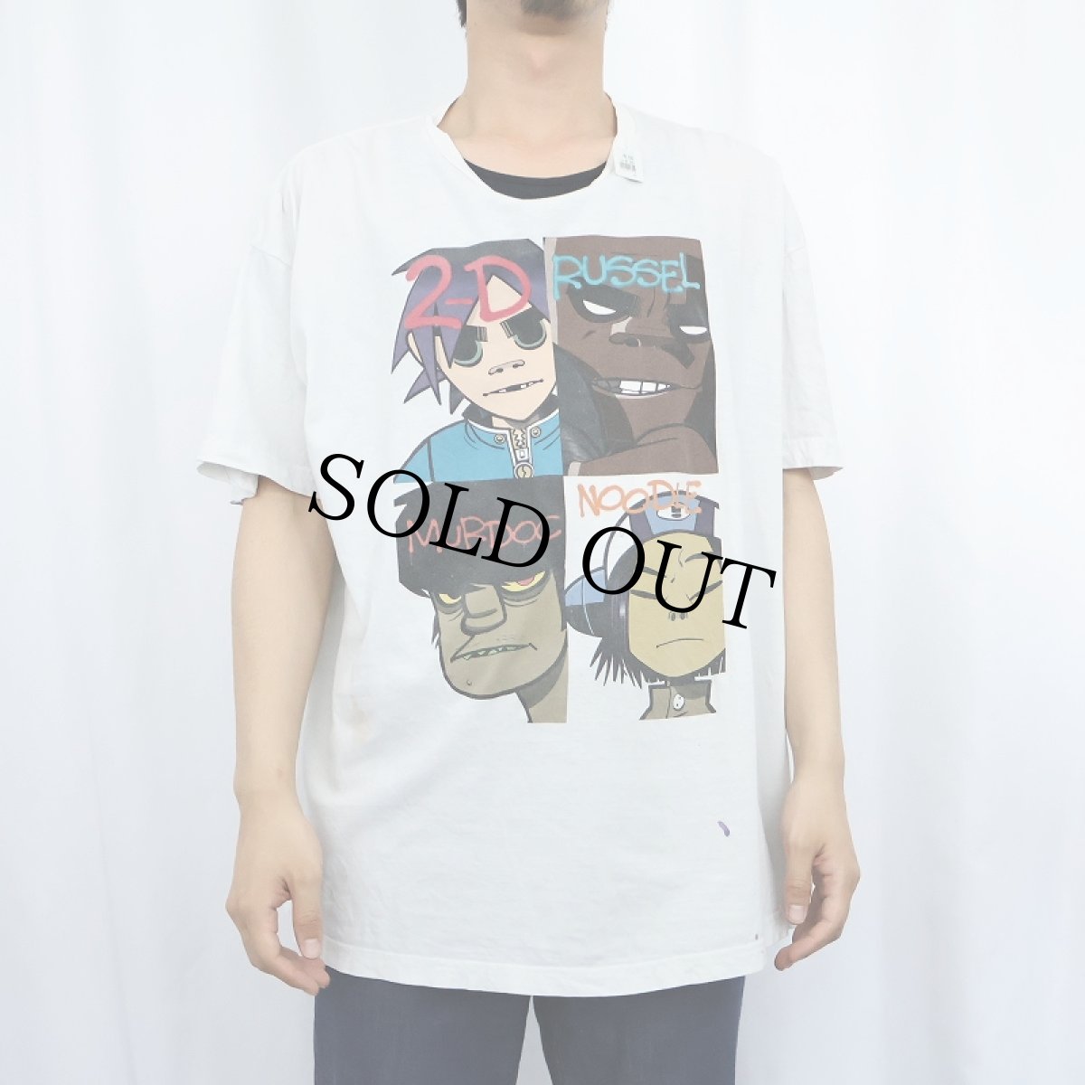 画像2: GORILLAZ ロックバンドTシャツ (2)