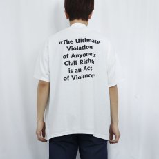 画像3: 90's "STOP THE KILLING" イラストプリントTシャツ XL (3)