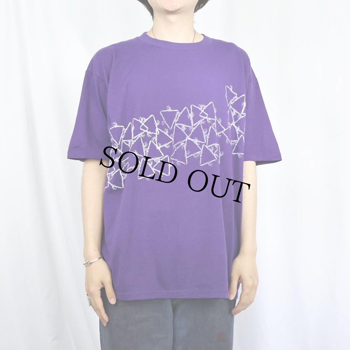 画像2: 90's JERZEES 骨プリントTシャツ XL (2)