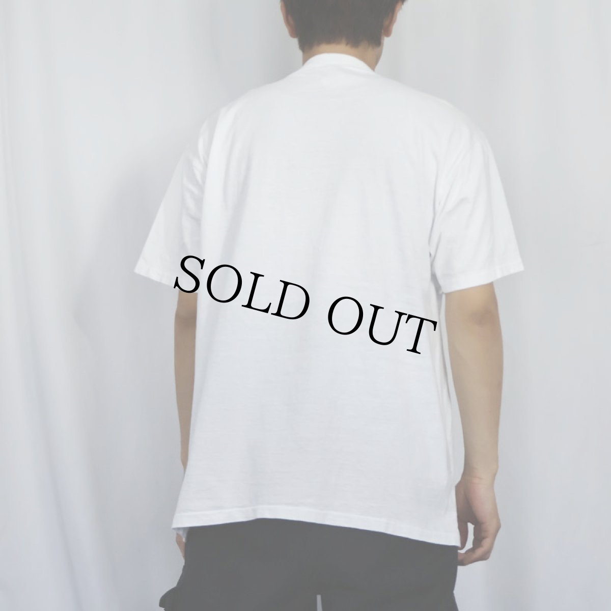 画像3: 90's Mike Scovel USA製 "I had a choice of rich or good looking!" イラストプリントTシャツ L (3)