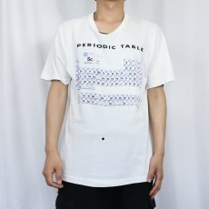 画像2: 90's "PERIODIC TABLE" 周期表プリントTシャツ L  (2)
