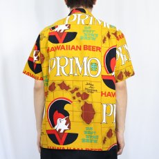 画像3: 60〜70's HAWAIIAN HOLIDAY ”PRIMO BEER” 総柄 ビールブランドプリントアロハシャツ (3)