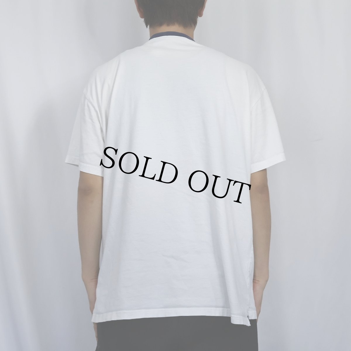 画像3: 2000's SpongeBob ”I'VE GOT A NERDY MiND" キャラクタープリント リンガーTシャツ XL (3)