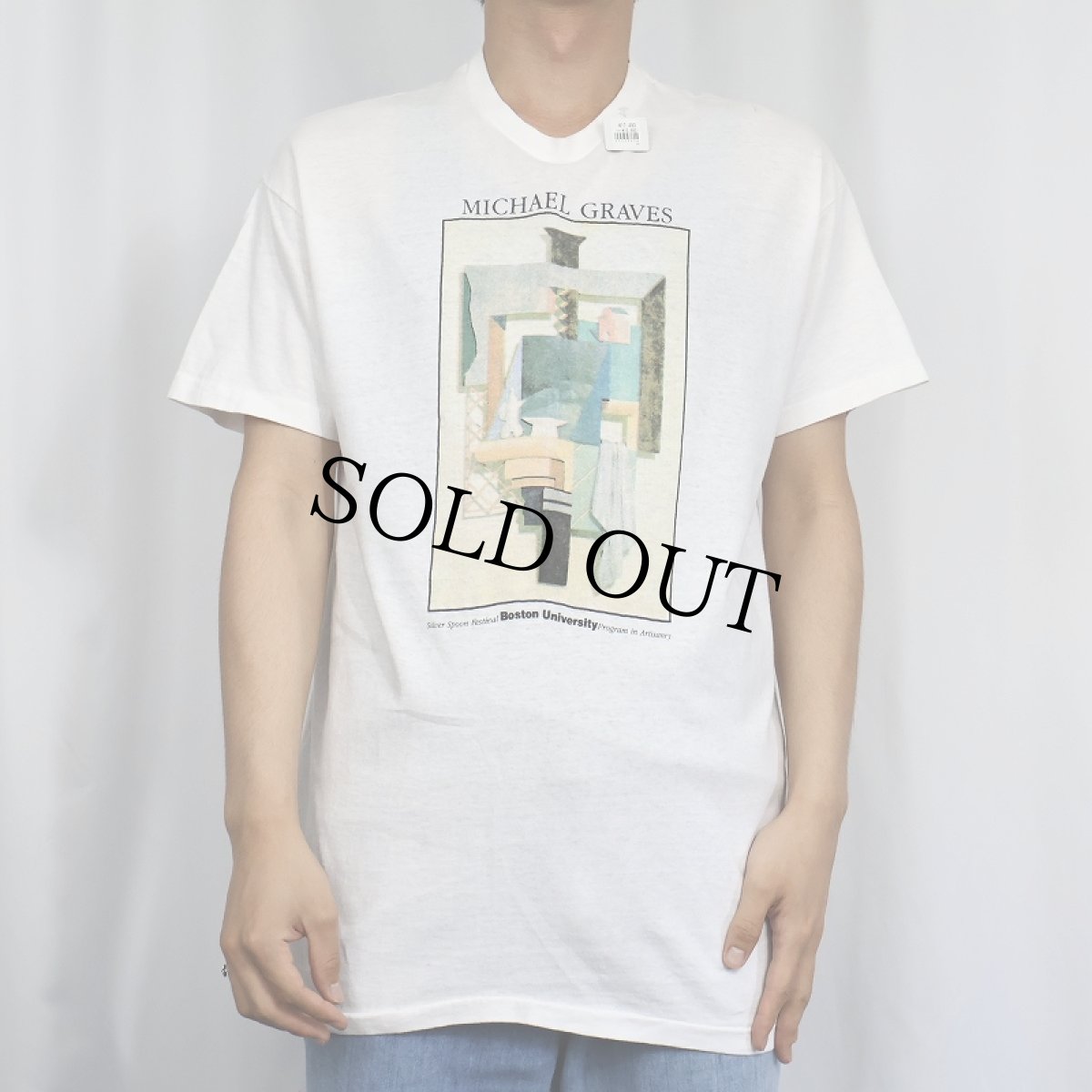 画像2: 70〜80's Michael Graves USA製 アートプリントTシャツ XL (2)