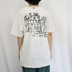 画像4: 80's R.E.M CANADA製 インサイドアウト バンドTシャツ XL (4)