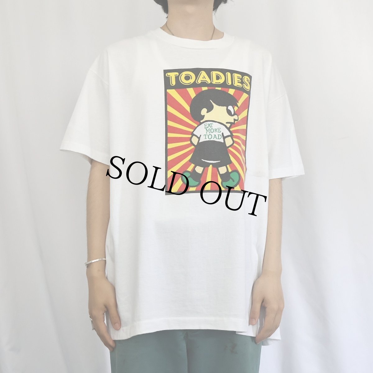画像3: 90's TOADIES USA製 "EAT MORE TOAD" オルタナティブロックバンドTシャツ XL (3)