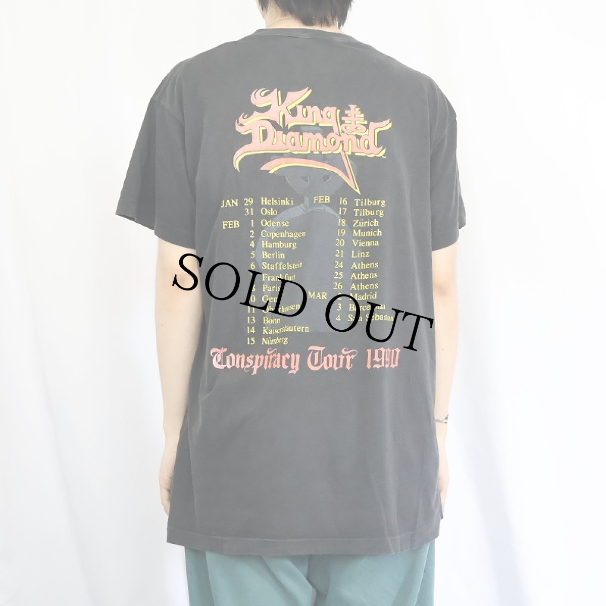 画像4: 1990 King Diamond ロックミュージシャンツアーTシャツ (4)