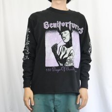 画像3: 90's Genitorturers USA製 "120 Days of Genitorture" カットオフ インダストリアルメタルバンドロンT BLACK L (3)