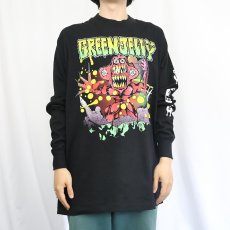 画像3: 1993 GREEN JELLY USA製 コメディロックバンドロンT BLACK XL (3)
