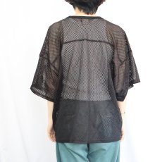 画像3: Wilson メッシュフットボールシャツ BLACK (3)