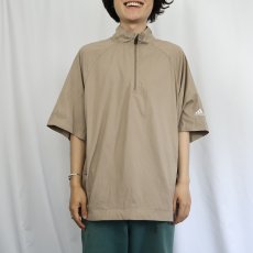 画像2: adidas ハーフジップ ポリエステルプルオーバーシャツ L (2)