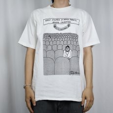 画像2: 80's "ADULT CHILDREN OF NORMAL..." シュールイラストプリントTシャツ L (2)