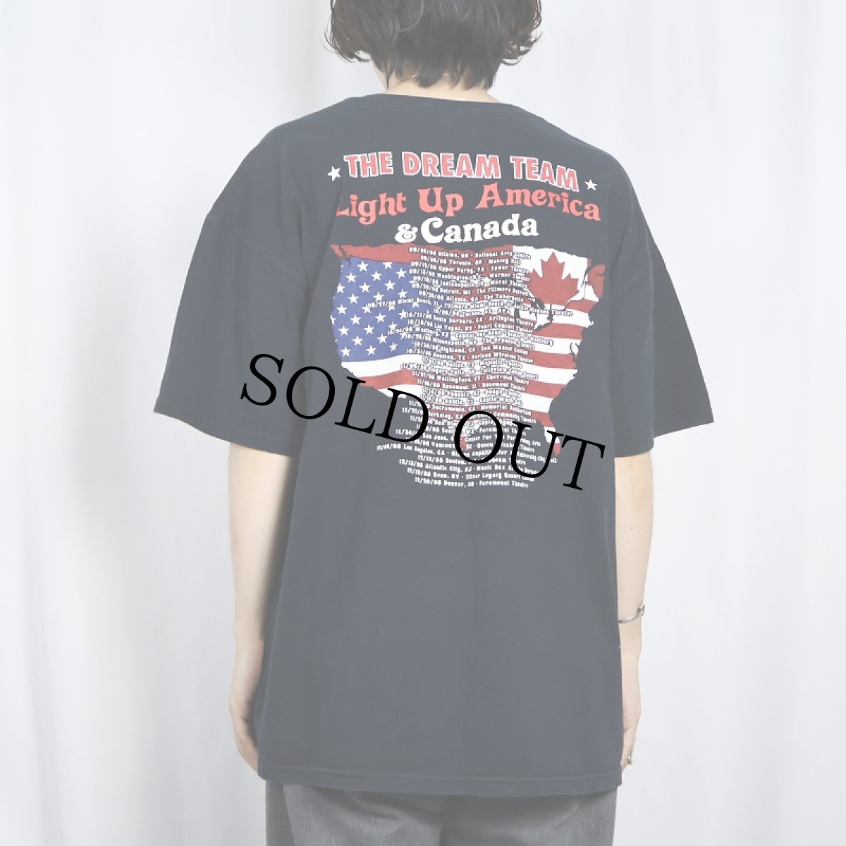 画像3: 2000's CHEECH&CHONG "THE DREAM TEAM" コメディアンプリントTシャツ BLACK XL (3)
