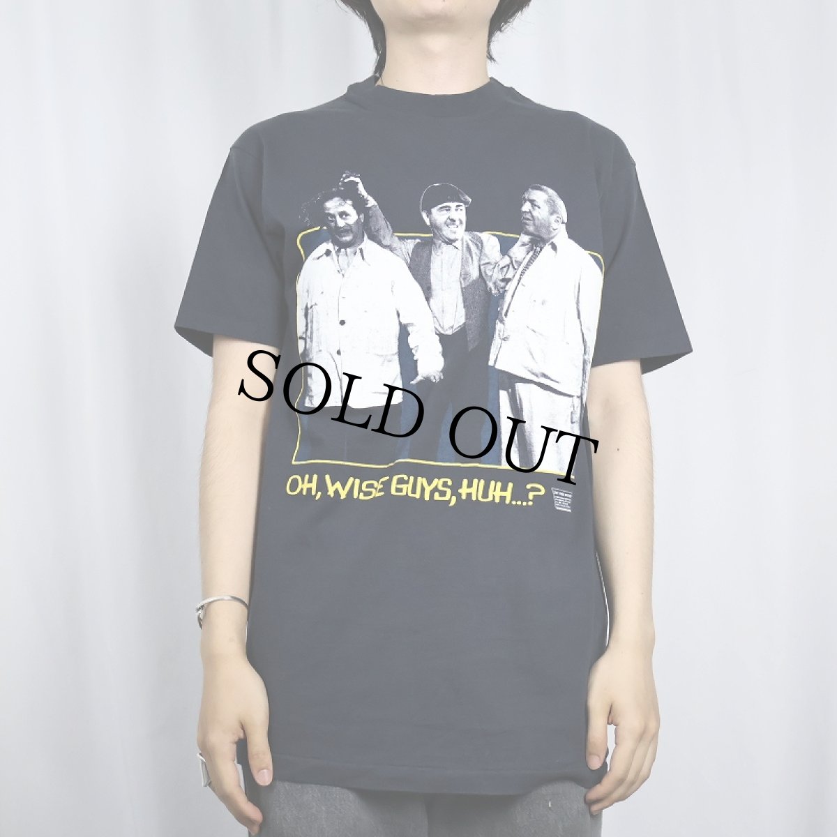 画像2: 80's THE THREE STOOGES USA製 コメディアンプリントTシャツ BLACK L (2)