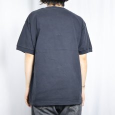 画像3: 90's GAP ヘンリーネックTシャツ BLACK M (3)