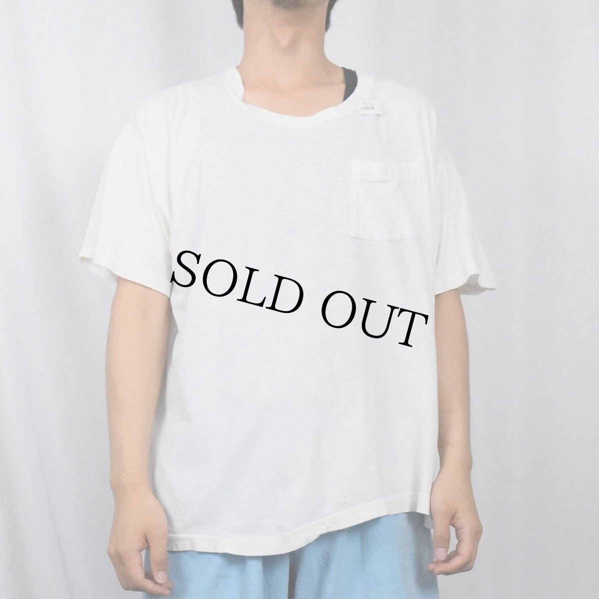 画像2: 〜90's 無地ポケットTシャツ (2)