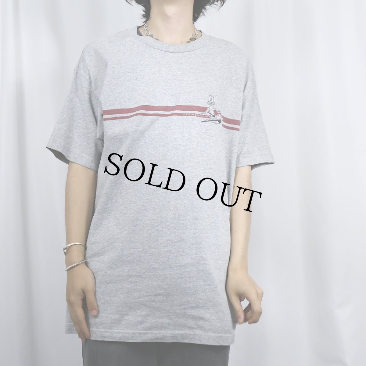 画像2: 90's JACK'S SURF SHOP サーフショッププリントTシャツ L (2)