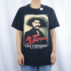 画像2: 2000's Emiliano Zapata 革命家プリントTシャツ BLACK L (2)