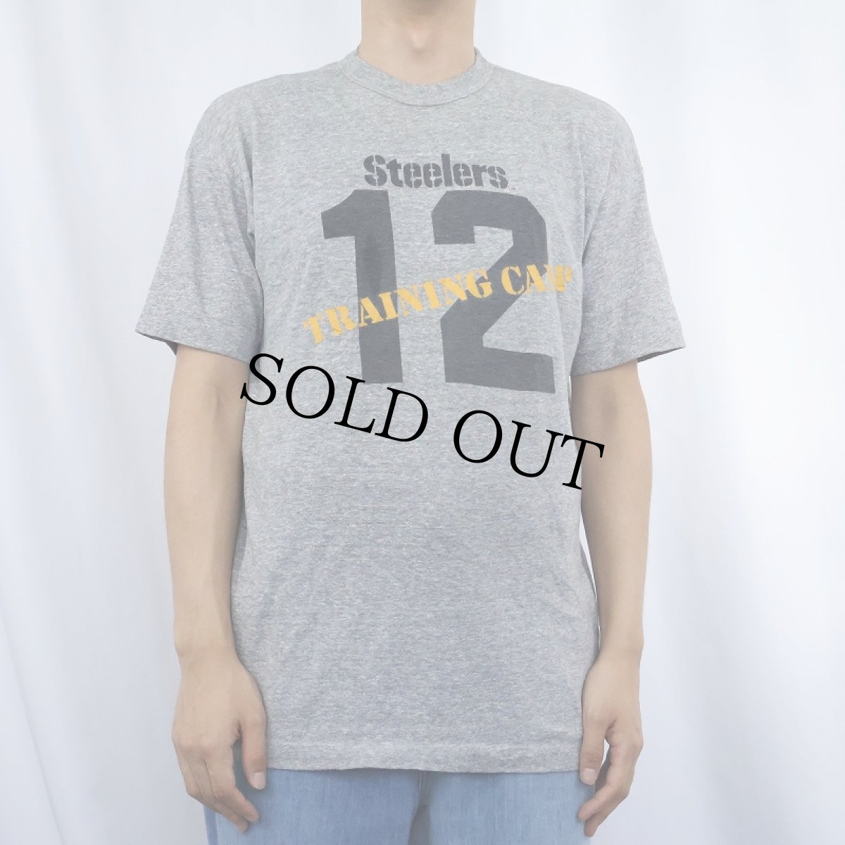 画像2: 70's Champion バータグ USA製 "TRAINING CAMP" プリントTシャツ XL (2)