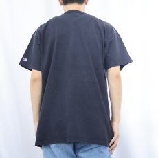 画像3: 80's Champion トリコタグ USA製 ロゴプリントTシャツ BLACK XL (3)