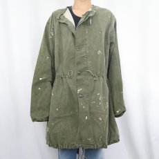 画像2: 60's U.S.ARMY ペンキペイント ガスプロテクティブコート SMALL (2)