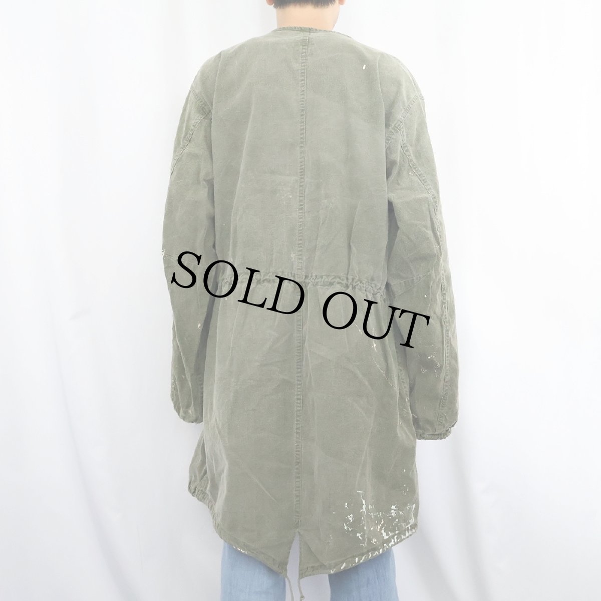 画像3: 60's U.S.ARMY ペンキペイント ガスプロテクティブコート SMALL (3)