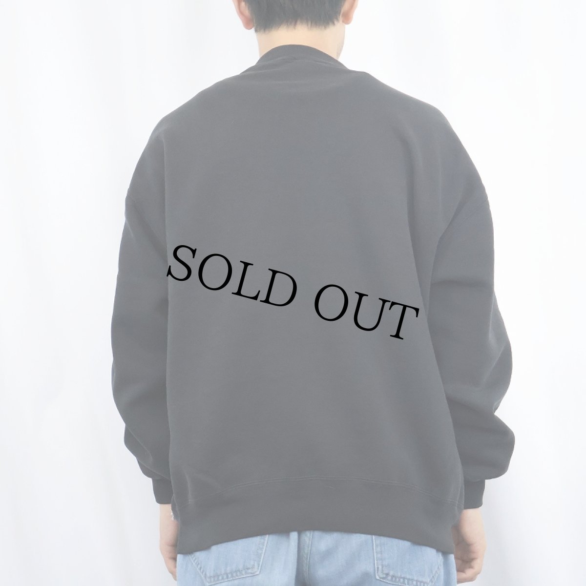 画像3: 90's RUSSELL ATHLETIC USA製 前V 無地ウェット BLACK XL (3)